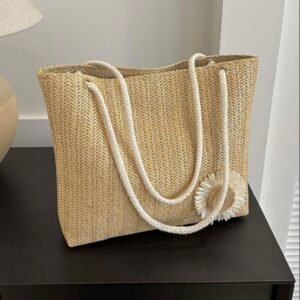 Bolso Tote Con Flor
