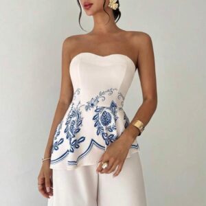 Conjunto Blanco Strapless