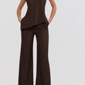 Conjuntos blusa larga y pantalon