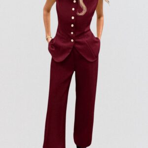 Conjuntos chaleco y pantalon