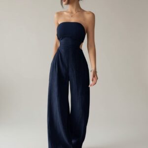 Conjunto Azul Strapless