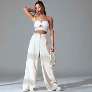 Pantalon Tela Blanco