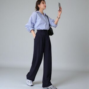 Pantalones Tela Azul