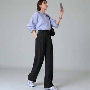 Pantalones Tela Negro