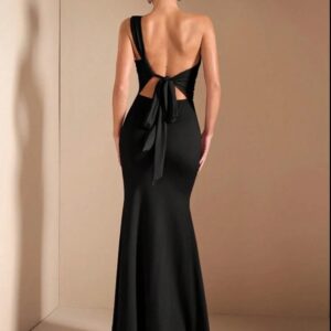 Vestido Negro Largo Elegante
