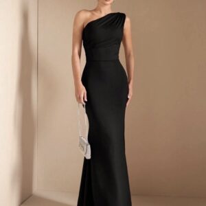 Vestido Negro Largo Elegante