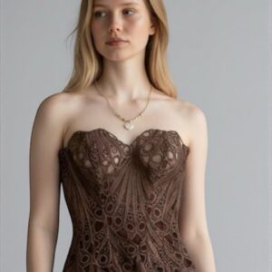 Blusa Strapless Corset