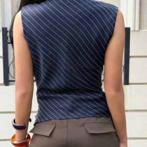 Blusa sin mangas de rayas Blusa sin mangas de rayas