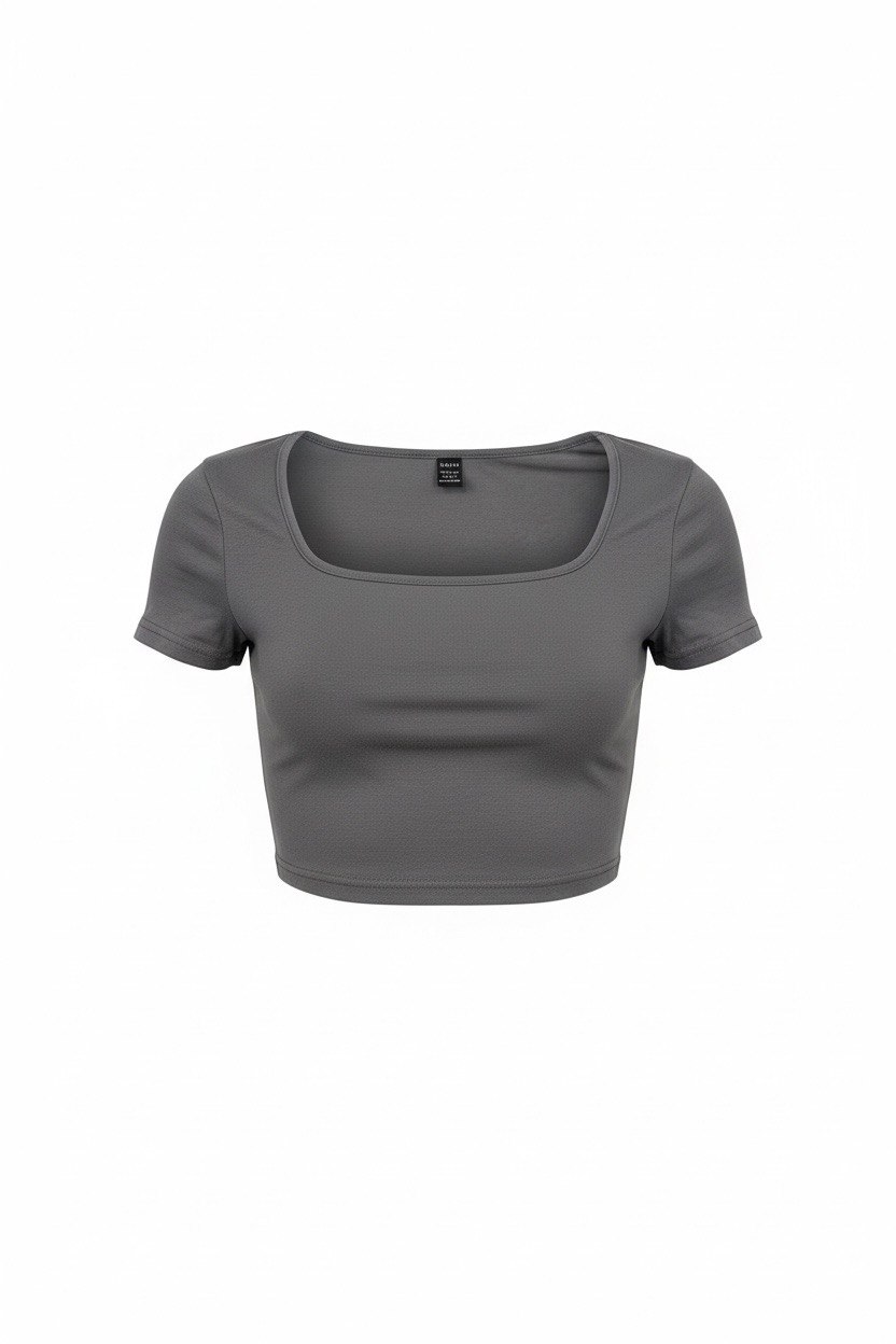 Crop Top Gris 1 Crop Top Gris