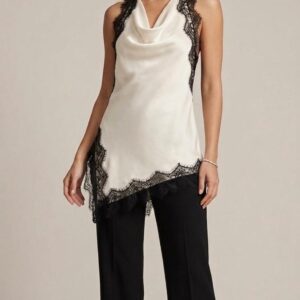 Blusa Blanca larga con tirantes