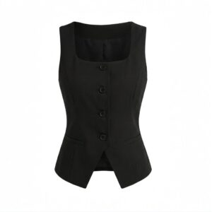 Blusa chaleco negro