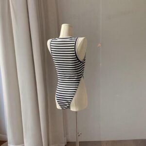 Body Con Rayas Sin Manga
