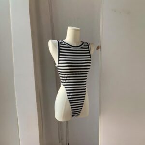 Body Con Rayas Sin Manga