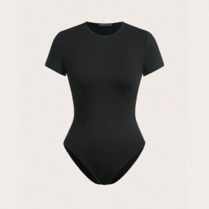 Body manga corta negra