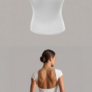 Camiseta blanca espalda descubierta