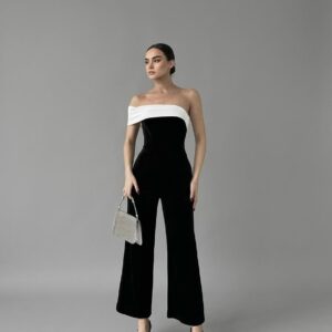 Conjunto straple blanco y negro