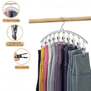 Percha organizadora 10 clips