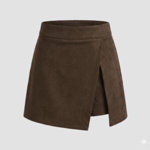 Short-falda café