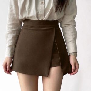 Short-falda café