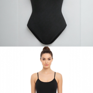 Body negro con tirantes
