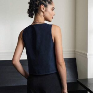 Blusa Azul Con Listones