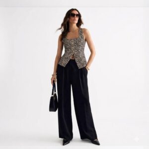 Blusa Leopardo Tipo Chaleco