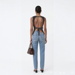 Blusa Negra Espalda Descubierta