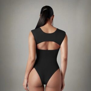 Body Negro Espalda Semi-Abierta