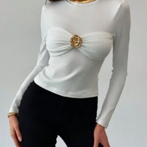 Camisa Blanca Manga Larga