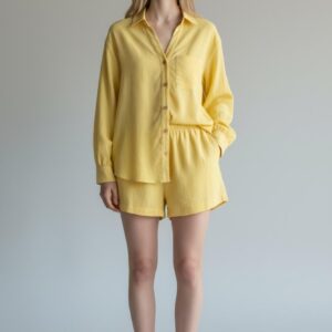 Conjunto Camisa y Short Amarillo