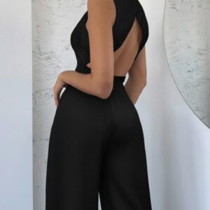 Conjunto negro top y pantalon