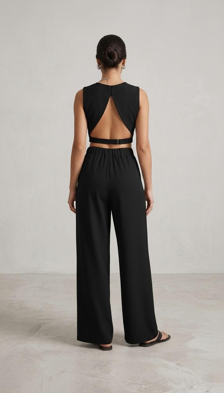 Conjunto negro top y pantalon 3 Conjunto negro top y pantalon