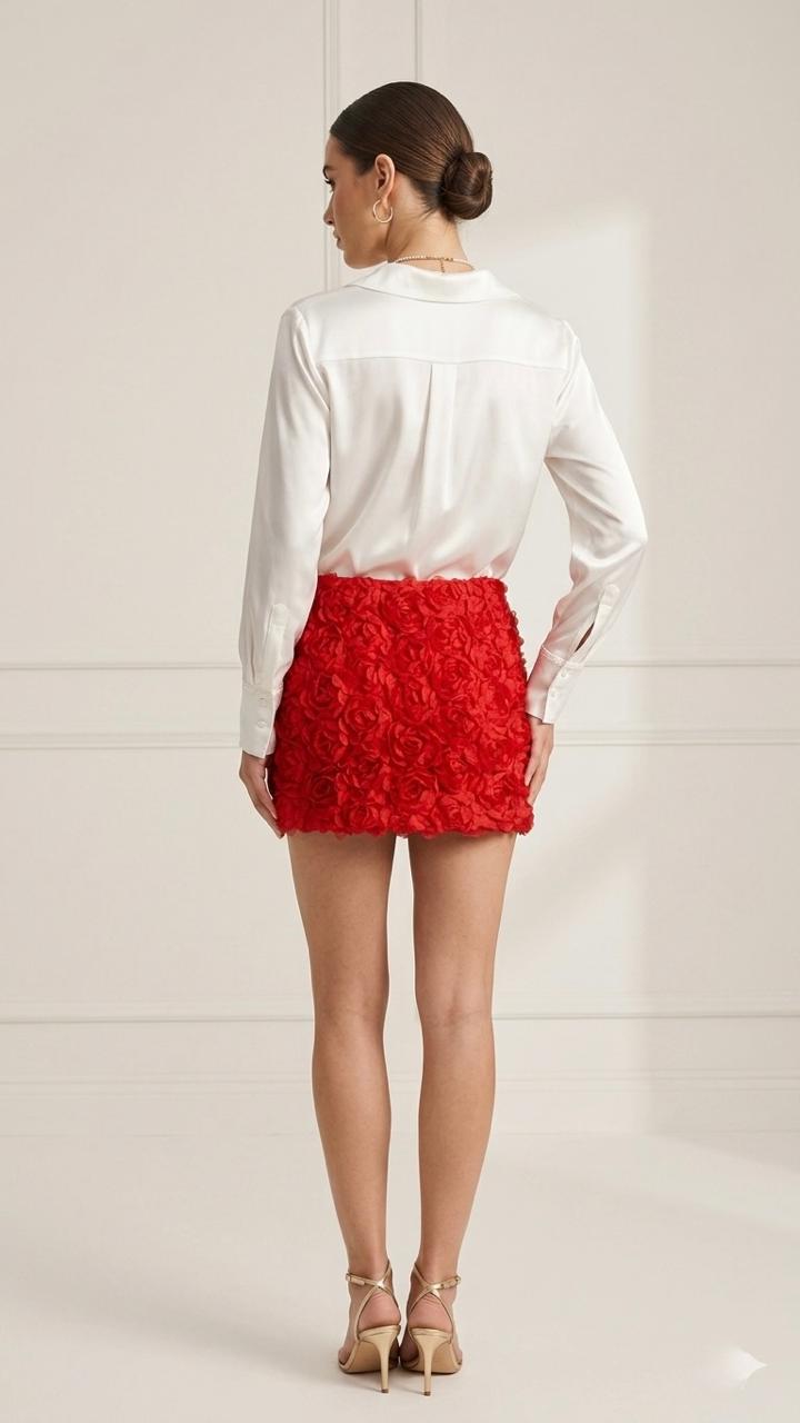 Falda Corta Roja 2 Falda Corta Roja
