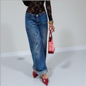 Jean Azul Con Detalles