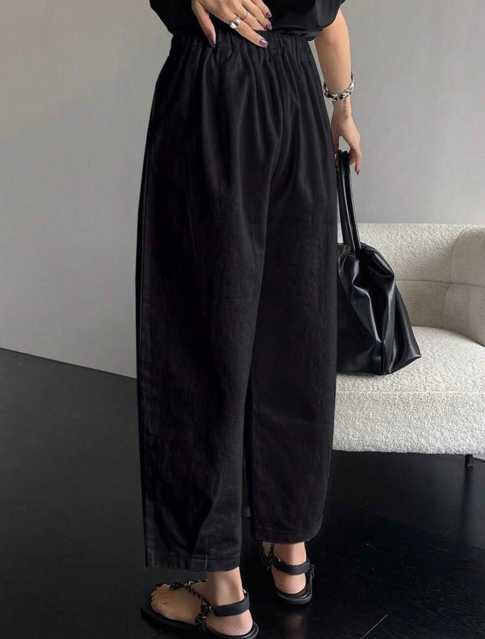 Pantalon Ancho Negro 3 Pantalon Ancho Negro