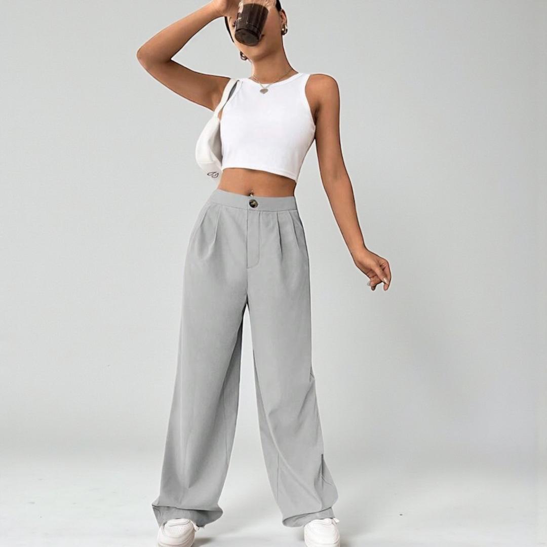 Pantalón Liso Gris 1 Pantalón Liso Gris
