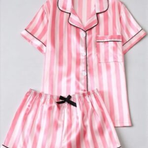 Pijama Rosa Rayada