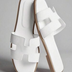 Sandalia Blanca Tipo Hermes