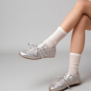 Tenis Plateados Casuales