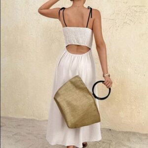 Vestido Largo Crema Verano