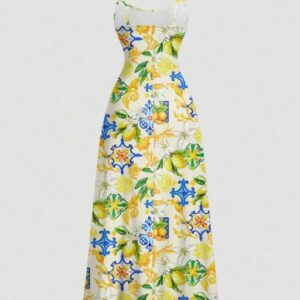 Vestido Largo Estilo Tropical