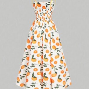 Vestido Largo Frutal Verano