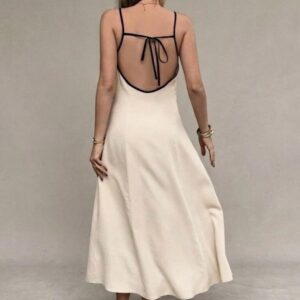 Vestido Largo Tirantes Negros