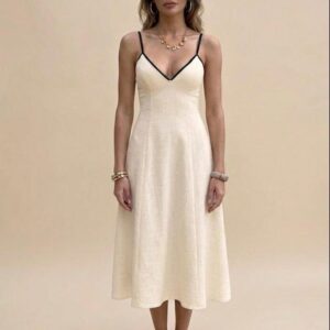 Vestido Largo Tirantes Negros