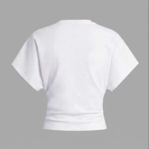 Blusa Blanca Con Mangas Anchas
