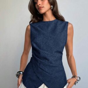 Blusa Con Cintura Cruzada