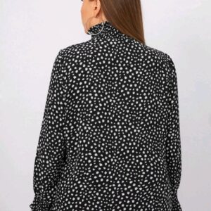 Blusa Lunares Cuello Alto