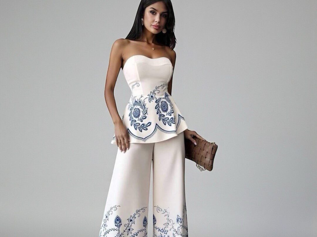 Conjunto Blanco Strapless edited