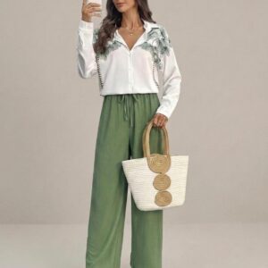 Conjunto Verde Y Blanco