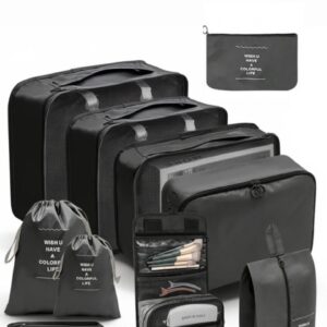 Set De Viaje Negro 10 Piezas